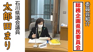 所属する総務企画県民委員会の役割